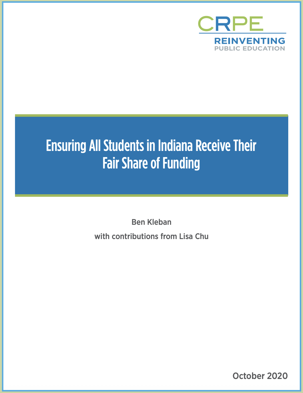 Ensuring Students Receive Their Fair Share of Funding